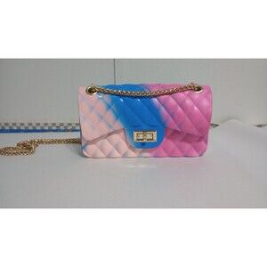 Women’s Ombre Multicolored Handbag Purse Crossbody Bag Retro Preppy Colorful
